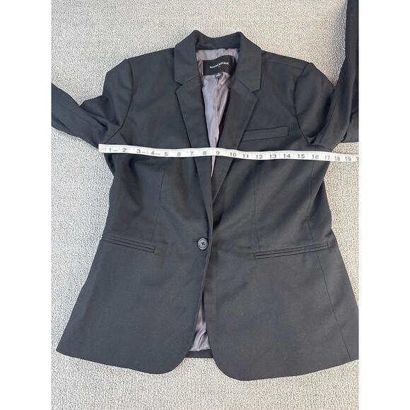 Banana Republic Blazer Suit Jacket Career Office Business Black Size 6 - Picture 5 of 7